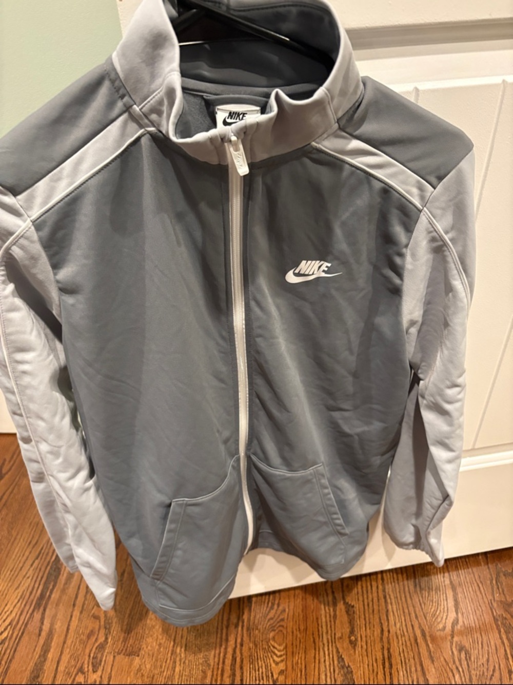 Nike Men’s Full-Zip Performance Jacket in Gray and Light Gray